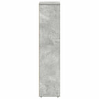 Badezimmerschrank mit Rollenhalter Betongrau 20,5x20x90 cm