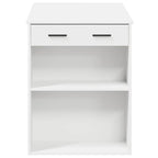 Schreibtisch mit Schubladen und Ablage Weiß 102x62x77,5 cm
