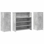 Empfangstheke Betongrau 180x50x103,5 cm Holzwerkstoff