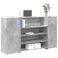 Empfangstheke Betongrau 180x50x103,5 cm Holzwerkstoff