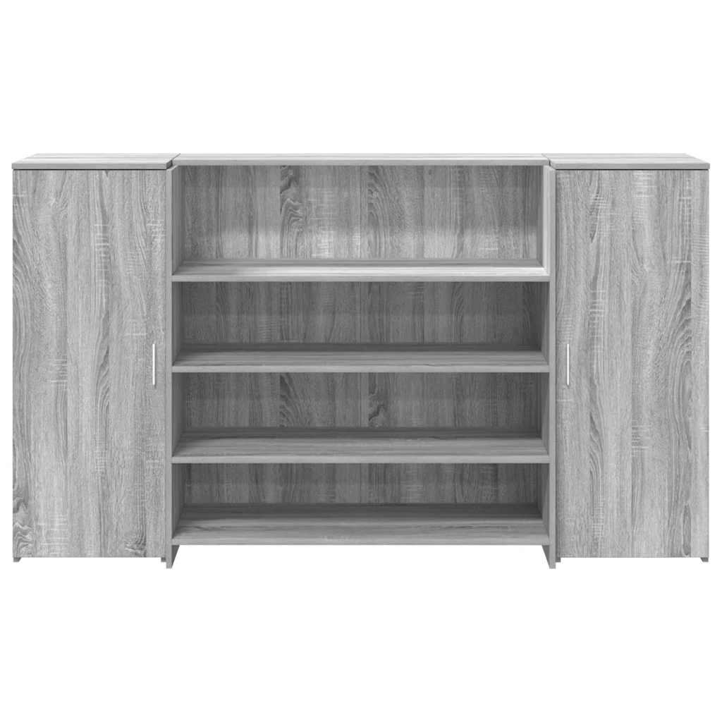 Empfangstheke Grau Sonoma 180x50x103,5 cm Holzwerkstoff
