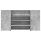 Empfangstheke Betongrau 200x50x103,5 cm Holzwerkstoff