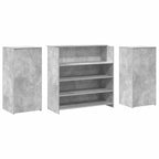 Empfangstheke Betongrau 200x50x103,5 cm Holzwerkstoff