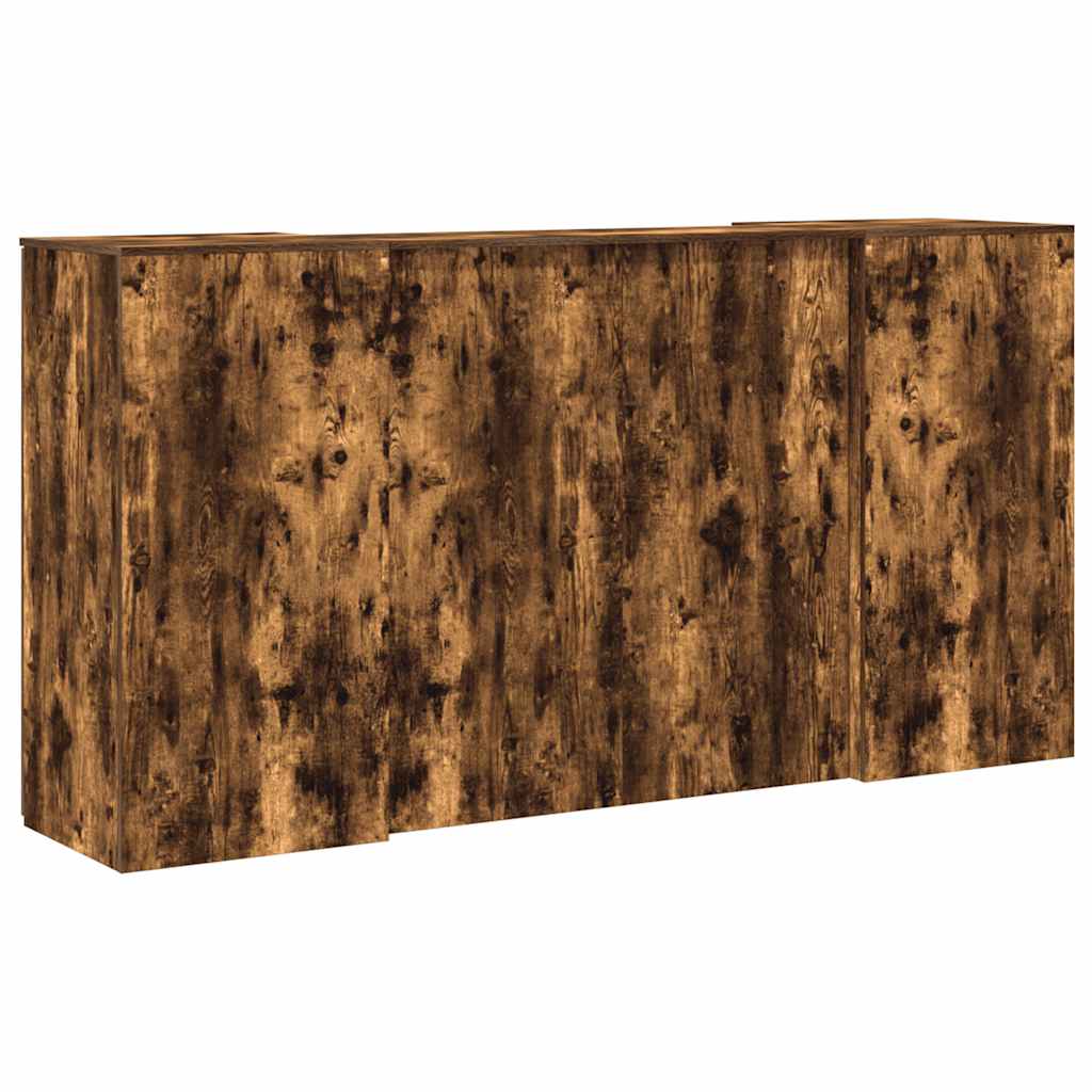 Empfangstheke Räuchereiche 200x50x103,5 cm Holzwerkstoff