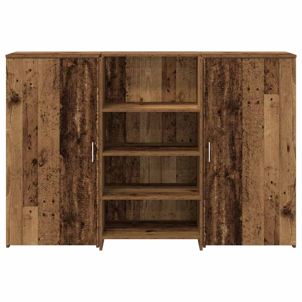 Empfangstheke Altholz-Optik 155x50x103,5 cm Holzwerkstoff