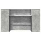 Empfangstheke Betongrau 180x50x103,5 cm Holzwerkstoff