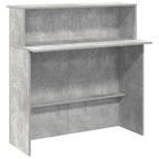 Empfangstheke Betongrau 180x50x103,5 cm Holzwerkstoff