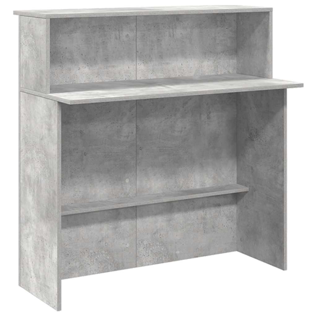 Empfangstheke Betongrau 180x50x103,5 cm Holzwerkstoff