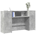 Empfangstheke Betongrau 180x50x103,5 cm Holzwerkstoff