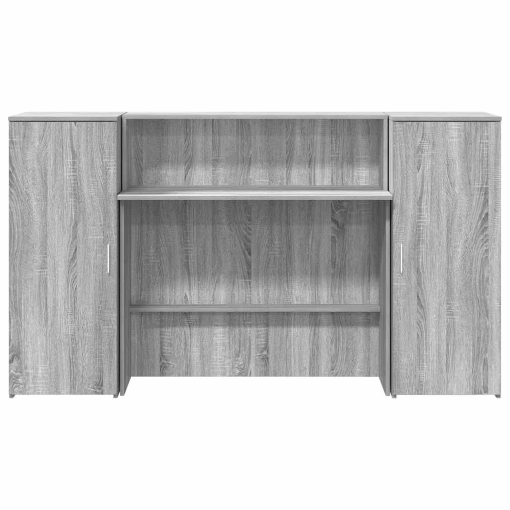Empfangstheke Grau Sonoma 180x50x103,5 cm Holzwerkstoff