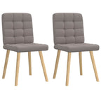 Esszimmerstühle 2 Stk. Taupe Stoff
