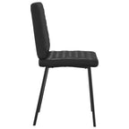 Esszimmerstühle 2 Stk. Schwarz Kunstleder