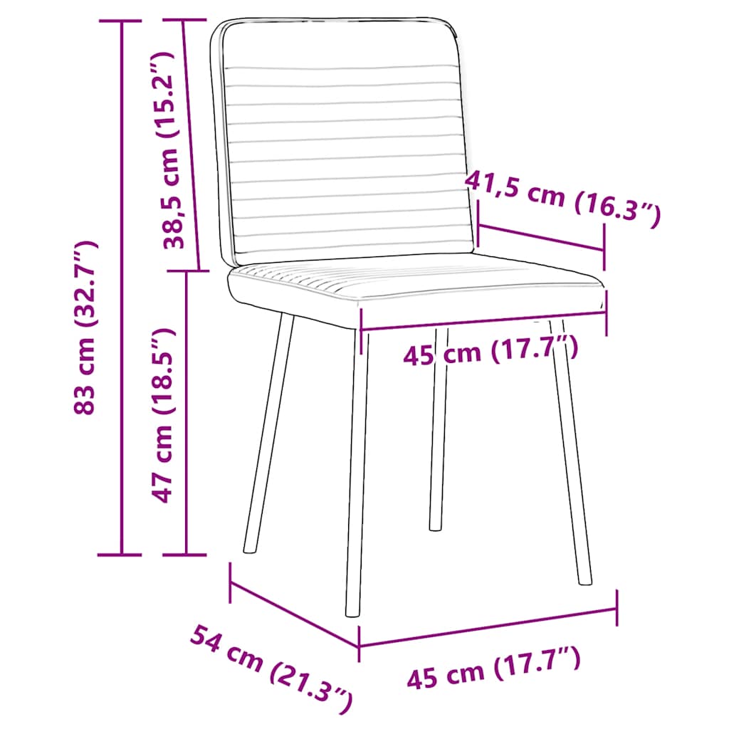 Esszimmerstühle 2 Stk. Gelb Samt