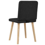 Esszimmerstühle 2 Stk. Schwarz Stoff