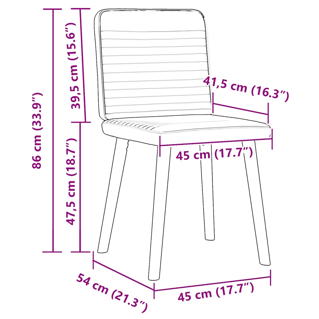 Esszimmerstühle 2 Stk. Schwarz Stoff
