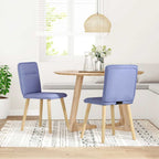Esszimmerstühle 2 Stk. Jeansblau Stoff