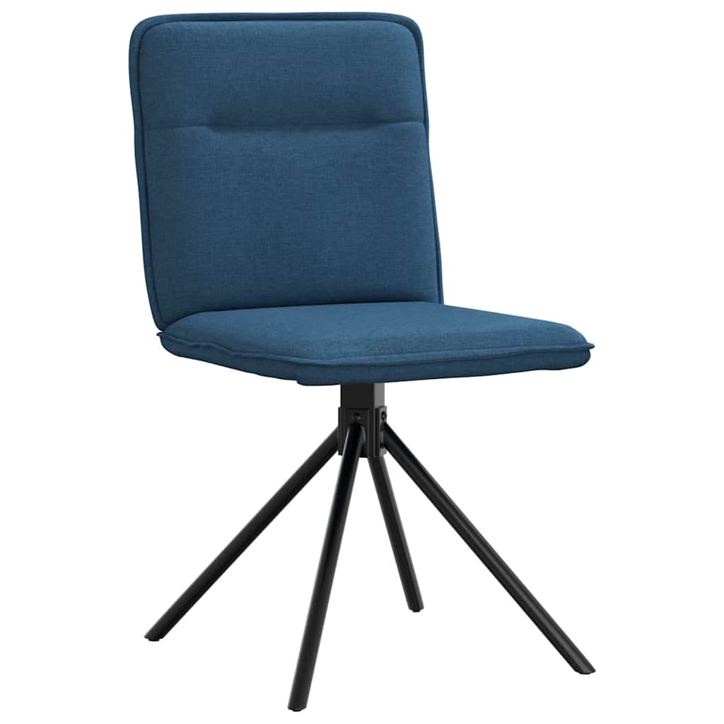 Esszimmerstühle 2 Stk. Blau Stoff