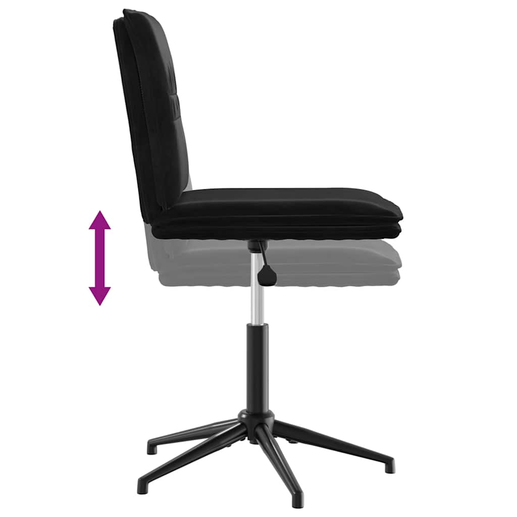 Esszimmerstuhl Schwarz Samt