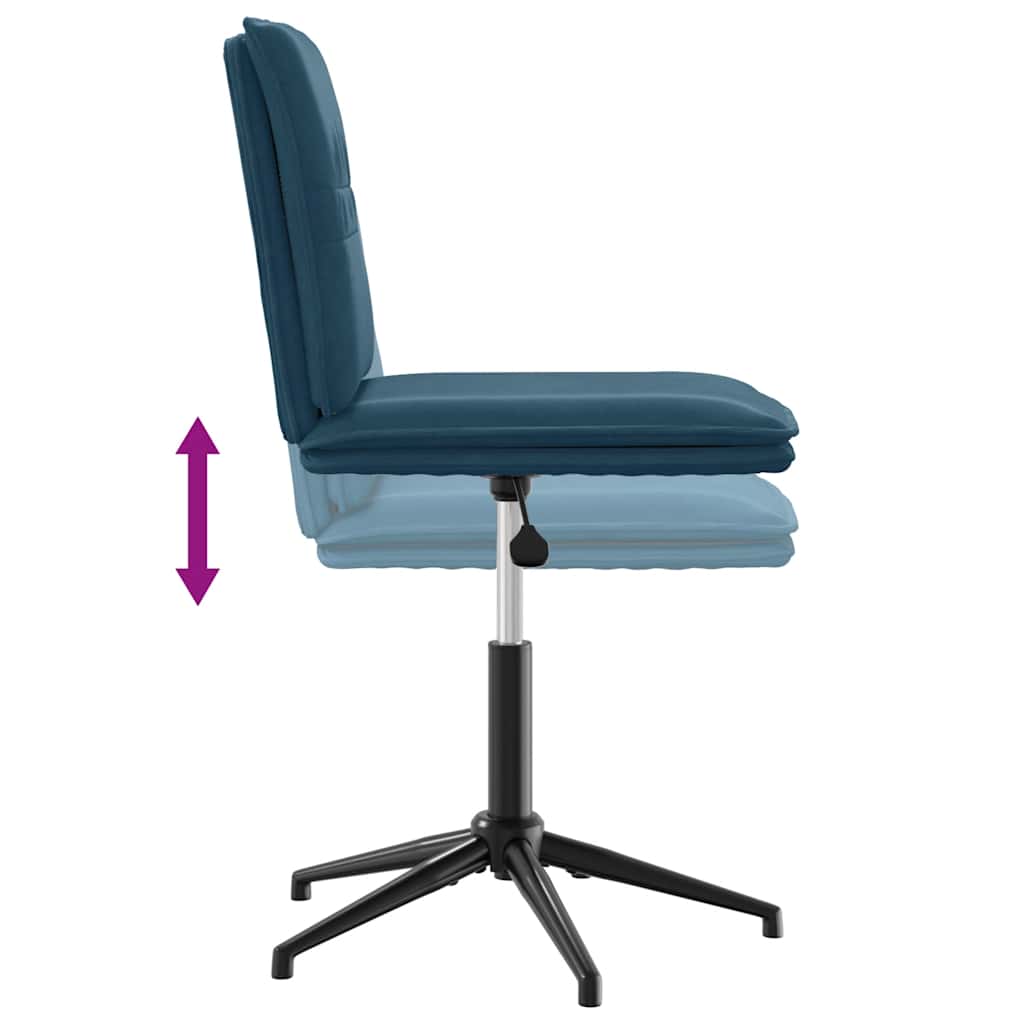 Esszimmerstuhl Blau Samt