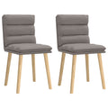 Esszimmerstühle 2 Stk. Taupe Stoff
