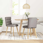 Esszimmerstühle 2 Stk. Taupe Stoff