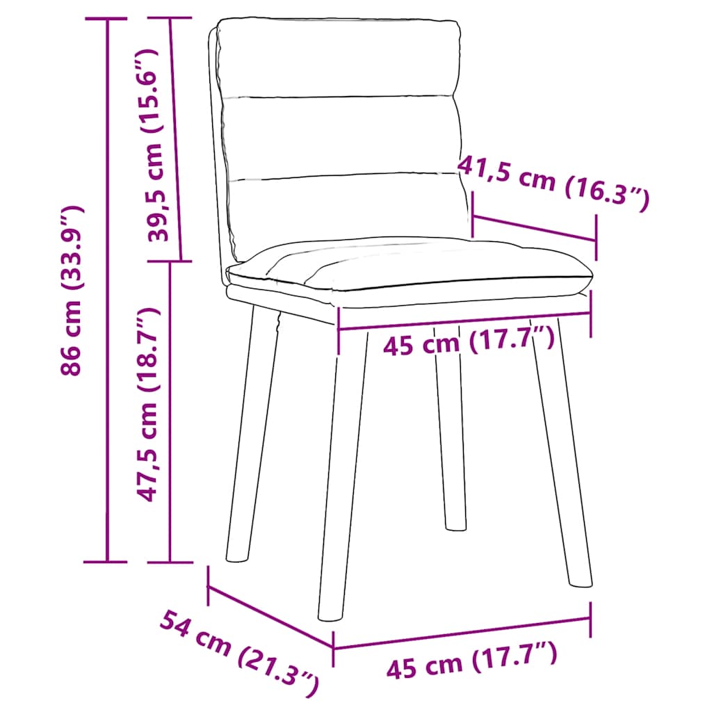 Esszimmerstühle 2 Stk. Taupe Stoff
