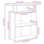 Empfangstheke Artisan-Eiche 100x40x104 cm Holzwerkstoff
