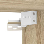 Waschbeckenunterschrank mit Einbaubecken Sonoma-Eiche
