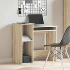 Schreibtisch mit Regalen Sonoma-Eiche 84x40x78 cm Holzwerkstoff