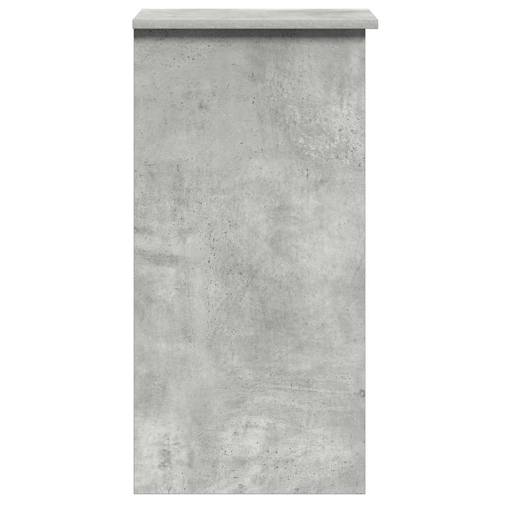 Schreibtisch mit Regalen Betongrau 84x40x78 cm Holzwerkstoff