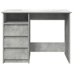 Schreibtisch Betongrau 102x50x75 cm Holzwerkstoff