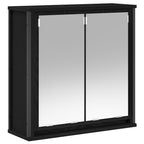 Badezimmermöbel-Set mit Regal 5 pcs Schwarz Holzwerkstoff
