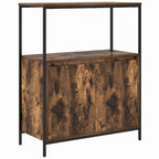 Badezimmermöbel-Set mit Regal mit Tür 5 pcs Braun Holzwerkstoff