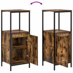 Badezimmermöbel-Set mit Regal mit Tür 5 pcs Braun Holzwerkstoff