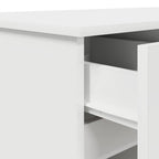 Schreibtisch mit Schubladen Weiß 140 x 49 x 76 cm Holzwerkstoff