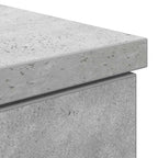 Schreibtisch mit Regal Betongrau 140 x 49 x 76 cm Holzwerkstoff
