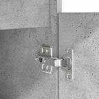 Schreibtisch mit Regal Betongrau 140 x 49 x 76 cm Holzwerkstoff