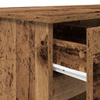 Schreibtisch mit Regal Altholz 140 x 49 x 76 cm Holzwerkstoff