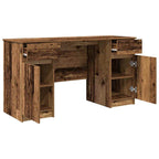 Schreibtisch mit Regal Altholz 140 x 49 x 76 cm Holzwerkstoff