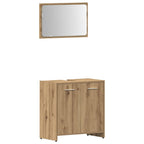 4-tlg. Badmöbel-Set Artisan-Eiche Holzwerkstoff