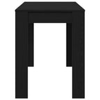 Esstisch Schwarz Eichen-Optik 120x60x76 cm Holzwerkstoff