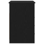 Schreibtisch mit Schubladen Schwarz Eichen-Optik 102x50x76 cm
