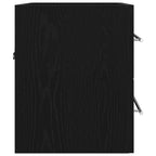 Waschbeckenunterschrank Schwarz Eichen-Optik 60x38,5x48 cm
