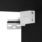 Waschbeckenunterschrank Schwarz Eichen-Optik 60x38,5x48 cm