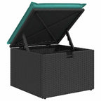 7-tlg. Garten-Sofagarnitur mit Kissen Braun Poly Rattan Akazie