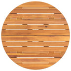 Garten-Esstisch Rund Ø90x75 cm Massivholz Akazie