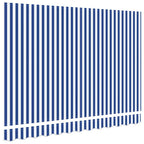 Markisenersatzstoff Blau und Weiß 2,5 x 2 m Polyester