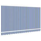 Markisenersatzstoff Blau und Weiß 4 x 2 m Polyester