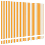 Markisenersatzstoff Gelb und Weiß 3,5 x 2 m Polyester