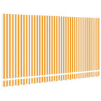 Markisenersatzstoff Gelb und Weiß 4 x 2 m Polyester